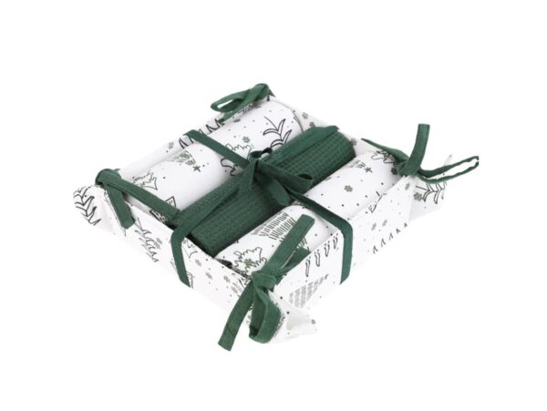 MORAJ ŚCIERKA KUCHENNA ŚWIĄTECZNA PREZENT 40x70 3SZT - zielony