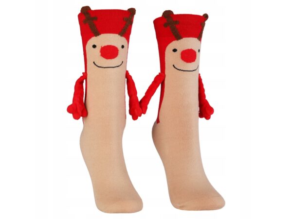 MORAJ SKARPETKI SKARPETY MAGNETYCZNE ŚWIĄTECZNE - renifer