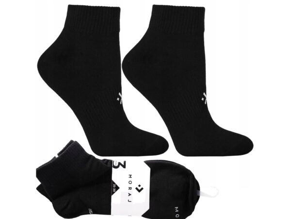 MORAJ SKARPETY DAMSKIE 3/4 3SZT - czarny 35-38