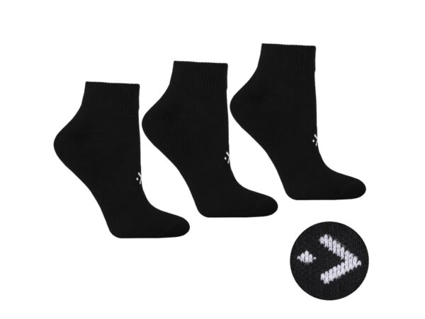 MORAJ SKARPETY DAMSKIE 3/4 3SZT - czarny 35-38