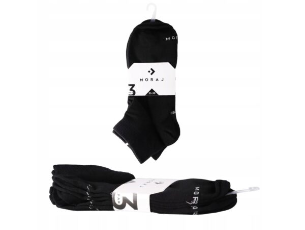 MORAJ SKARPETY DAMSKIE 3/4 3SZT - czarny 35-38