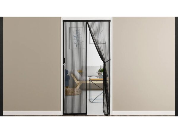 MOSKITIERA SIATKA NA DRZWI Z MAGNESEM - 200x100 czarny