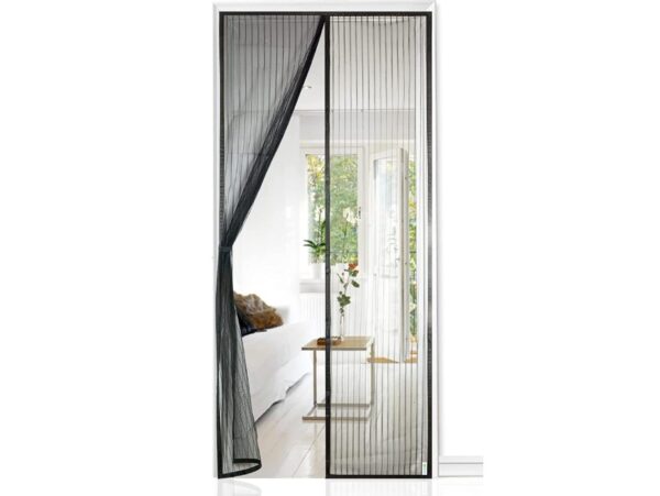 MOSKITIERA SIATKA NA DRZWI Z MAGNESEM - 200x100 czarny