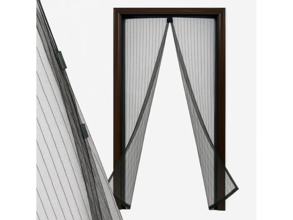 MOSKITIERA SIATKA NA DRZWI Z MAGNESEM - 200x100 czarny