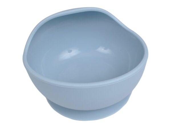 NACZYNIA SILIKONOWE DLA DZIECI DO KARMIENIA ZESTAW - niebieski