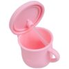NACZYNIA SILIKONOWE DLA DZIECI DO KARMIENIA ZESTAW - różowy