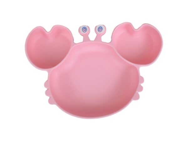 NACZYNIA SILIKONOWE DLA DZIECI DO KARMIENIA ZESTAW - różowy