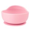 NACZYNIA SILIKONOWE DLA DZIECI DO KARMIENIA ZESTAW - różowy