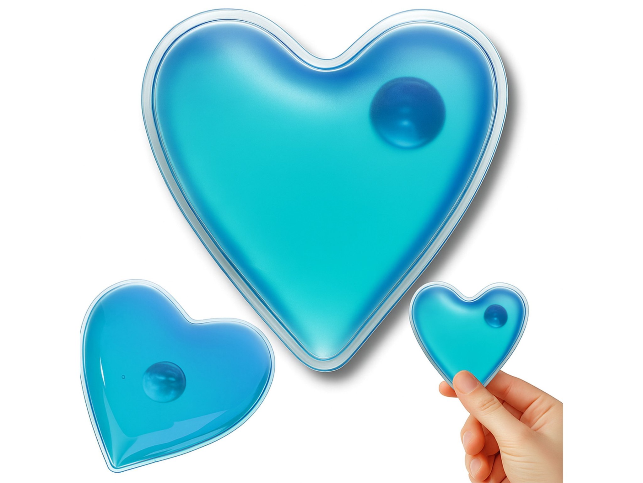 OGRZEWACZ DO RĄK ŻELOWY NIEBIESKIE SERCE 4SZT