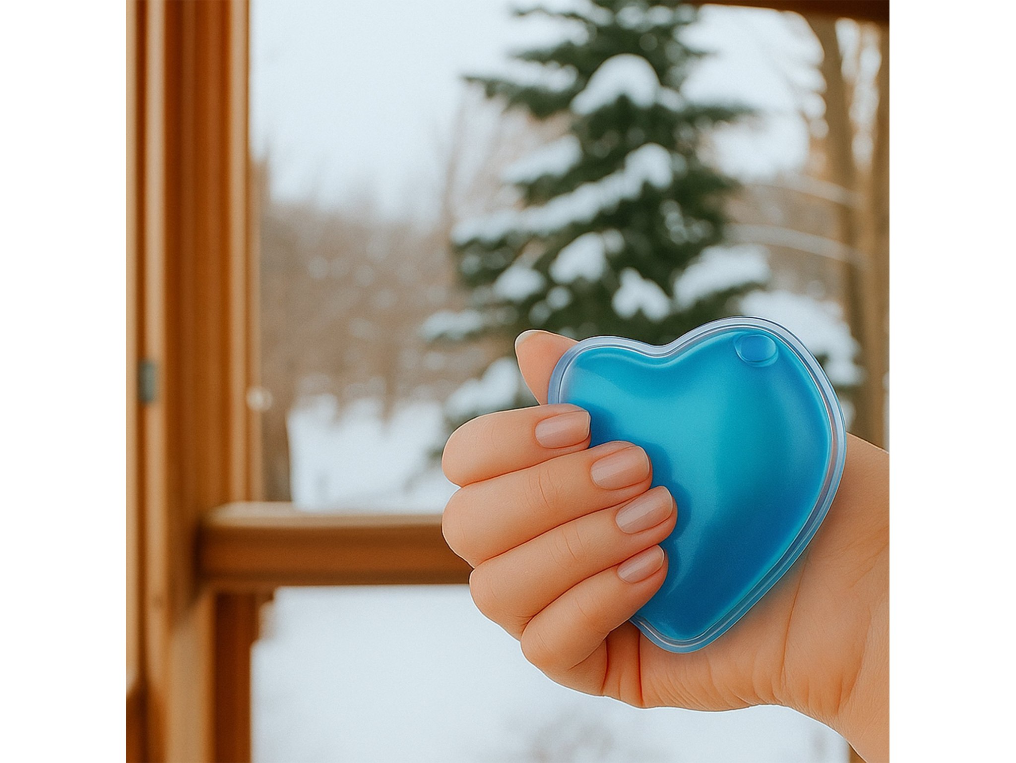 OGRZEWACZ DO RĄK ŻELOWY SERCE - niebieski
