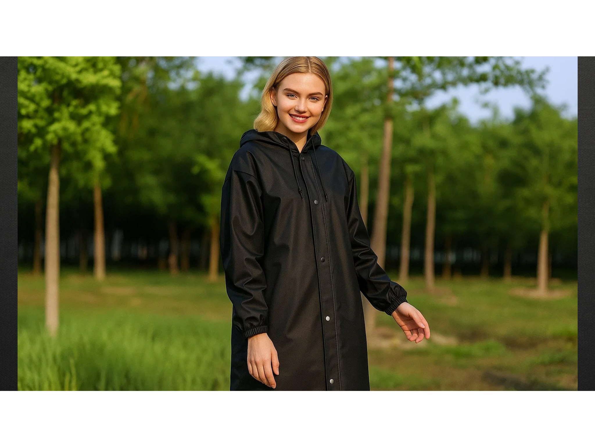 PŁASZCZ PRZECIWDESZCZOWY ROZPINANY