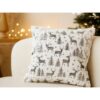 POSZEWKA NA PODUSZKĘ ŚWIĄTECZNA 43x43 - srebrny