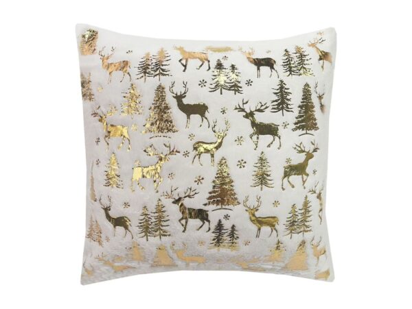 POSZEWKA NA PODUSZKĘ ŚWIĄTECZNA 43x43 - złoty