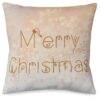 POSZEWKA NA PODUSZKĘ ŚWIĄTECZNA 45x45 - złoty/Merry Christmas