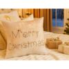 POSZEWKA NA PODUSZKĘ ŚWIĄTECZNA 45x45 - złoty/Merry Christmas
