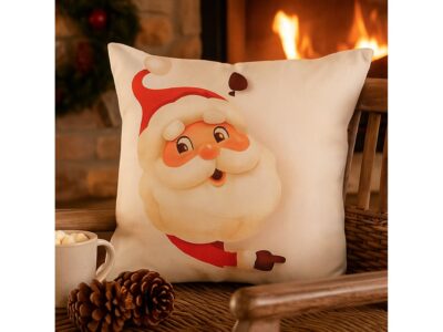 POSZEWKA NA PODUSZKĘ ŚWIĄTECZNA - Mikołaj