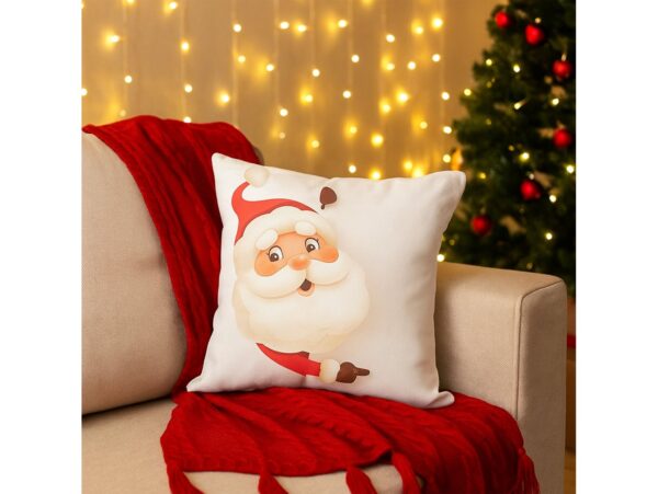 POSZEWKA NA PODUSZKĘ ŚWIĄTECZNA - Mikołaj