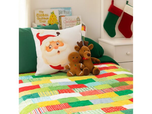 POSZEWKA NA PODUSZKĘ ŚWIĄTECZNA - Mikołaj