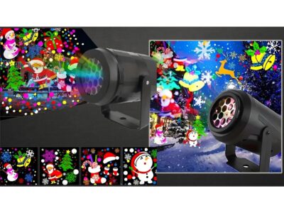 PROJEKTOR LED USB ŚWIĄTECZNY RZUTNIK NA ŚCIANĘ