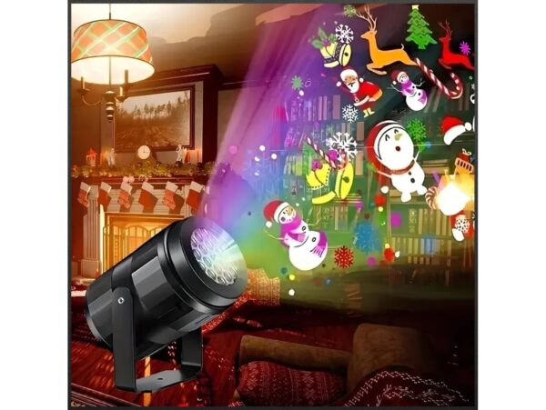 PROJEKTOR LED USB ŚWIĄTECZNY RZUTNIK NA ŚCIANĘ