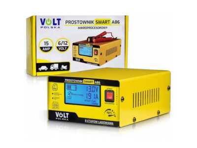 PROSTOWNIK ŁADOWARKA DO AKUMULATORA LCD 6V 12V 15A