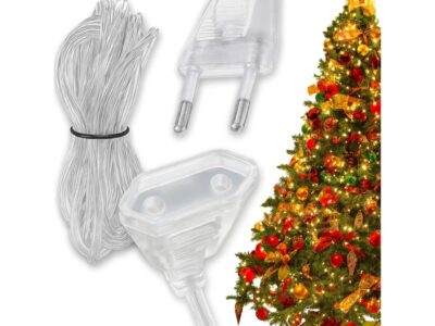 PRZEDŁUŻACZ PŁASKI DO LAMPEK CHOINKOWYCH 5M