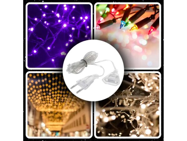 PRZEDŁUŻACZ PŁASKI DO LAMPEK CHOINKOWYCH 5M