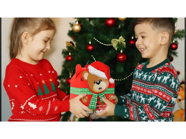 PUDEŁKO PREZENTOWE ŚWIĄTECZNE 16x12x8cm - mis