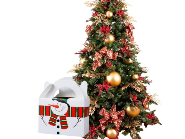 PUDEŁKO PREZENTOWE ŚWIĄTECZNE 21x17x11cm - bałwan