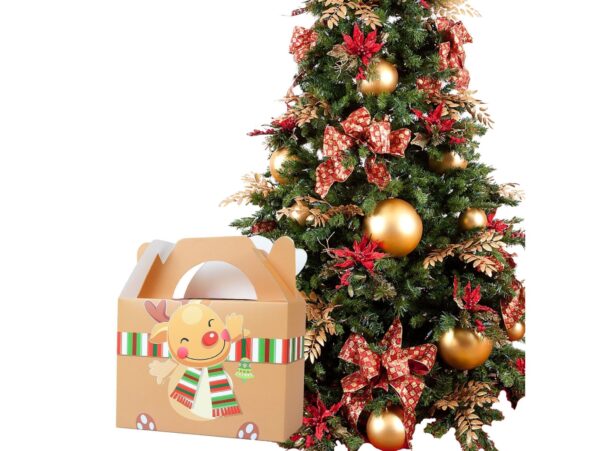 PUDEŁKO PREZENTOWE ŚWIĄTECZNE 21x17x11cm - renifer