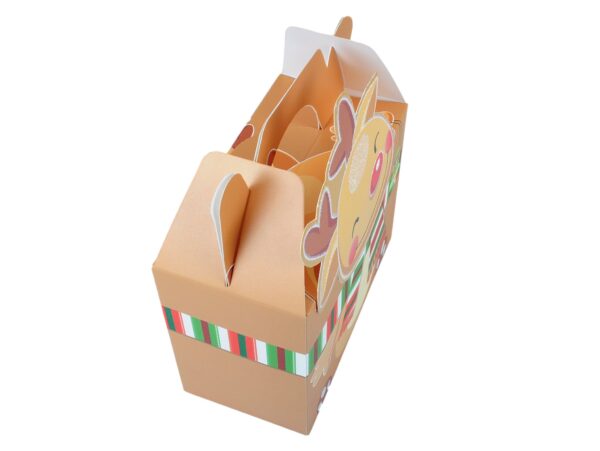 PUDEŁKO PREZENTOWE ŚWIĄTECZNE 21x17x11cm - renifer