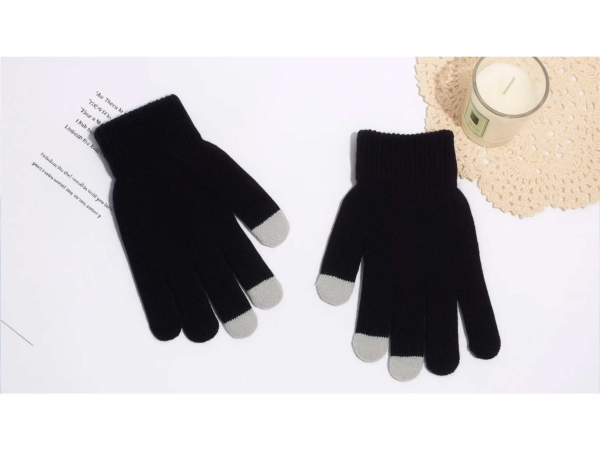 RĘKAWICZKI DOTYKOWE EKO - czarny