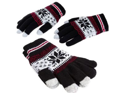 RĘKAWICZKI DOTYKOWE GWIAZDA - czarne