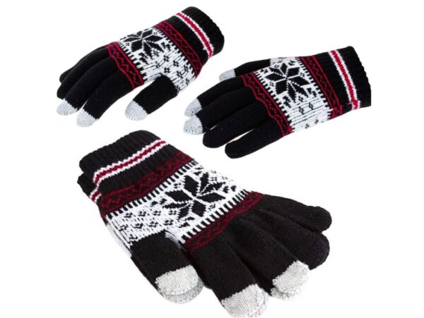 RĘKAWICZKI DOTYKOWE GWIAZDA - czarne