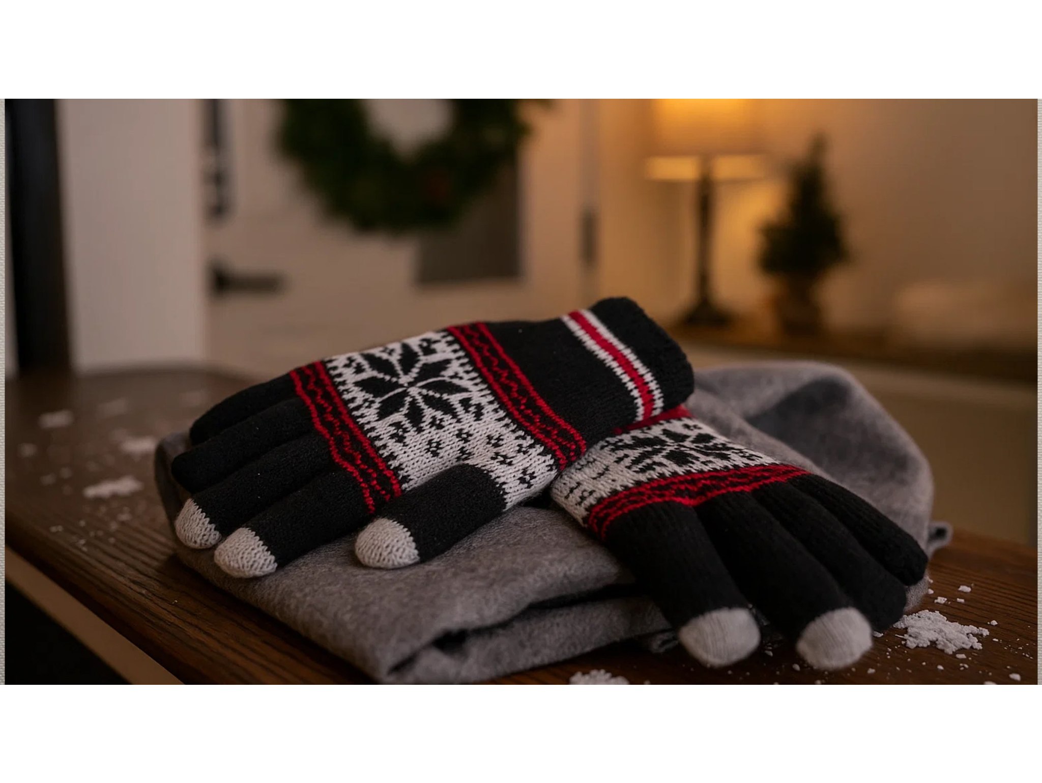 RĘKAWICZKI DOTYKOWE GWIAZDA - czarne