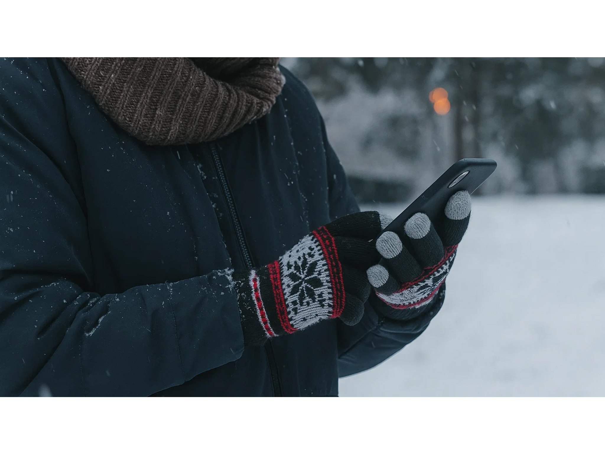 RĘKAWICZKI DOTYKOWE GWIAZDA - czarne