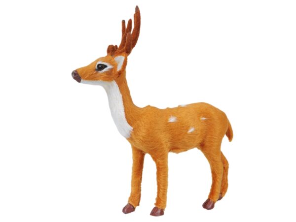 RENIFER PLUSZOWY FIGURKA ŚWIĄTECZNA 30x23cm