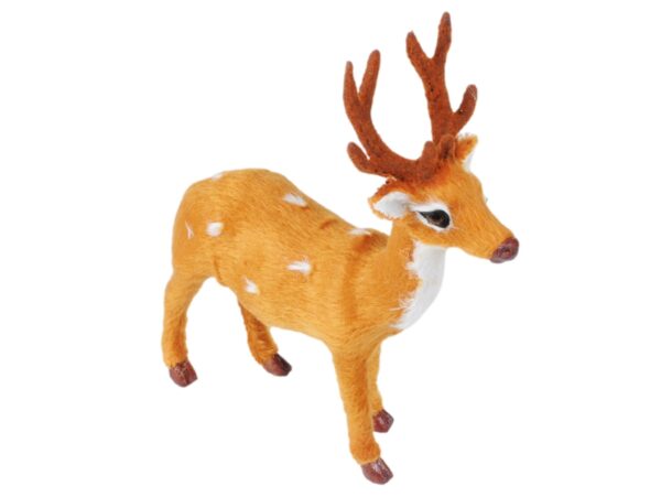 RENIFER PLUSZOWY FIGURKA ŚWIĄTECZNA 30x23cm