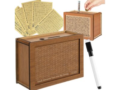 SKARBONKA WYKREŚLANA WYZWANIE OSZCZĘDZANIE