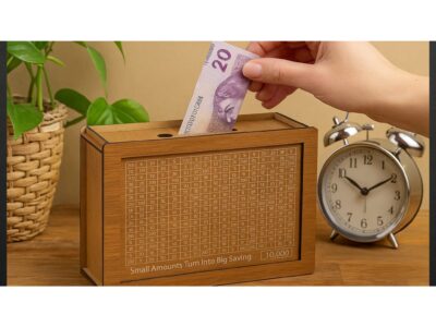 SKARBONKA WYKREŚLANA WYZWANIE OSZCZĘDZANIE