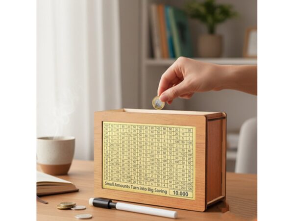 SKARBONKA WYKREŚLANA WYZWANIE OSZCZĘDZANIE