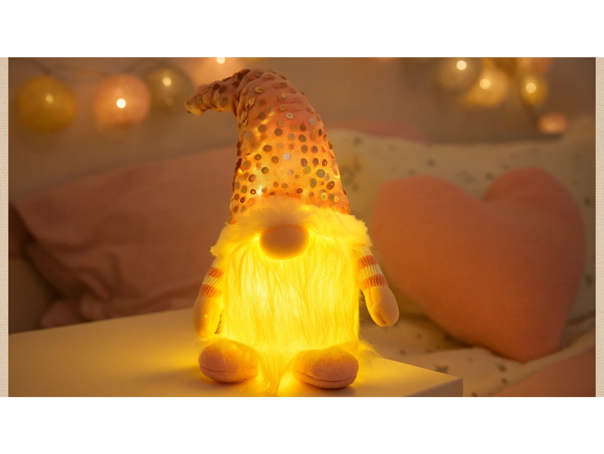 SKRZAT KRASNAL ŚWIECĄCY LED - różowa czapka