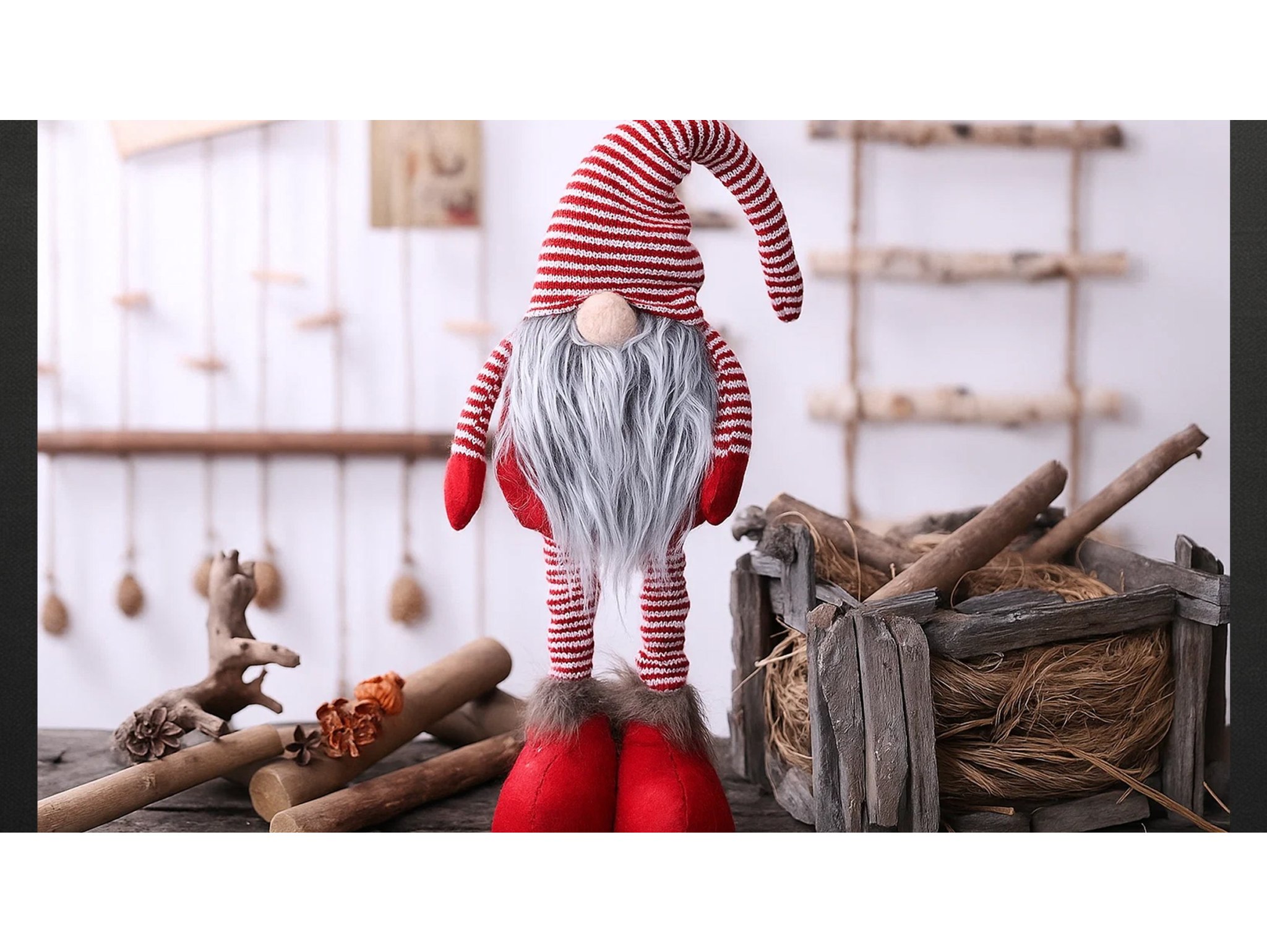 SKRZAT TELESKOPOWE NOGI 52x18cm - czerwony