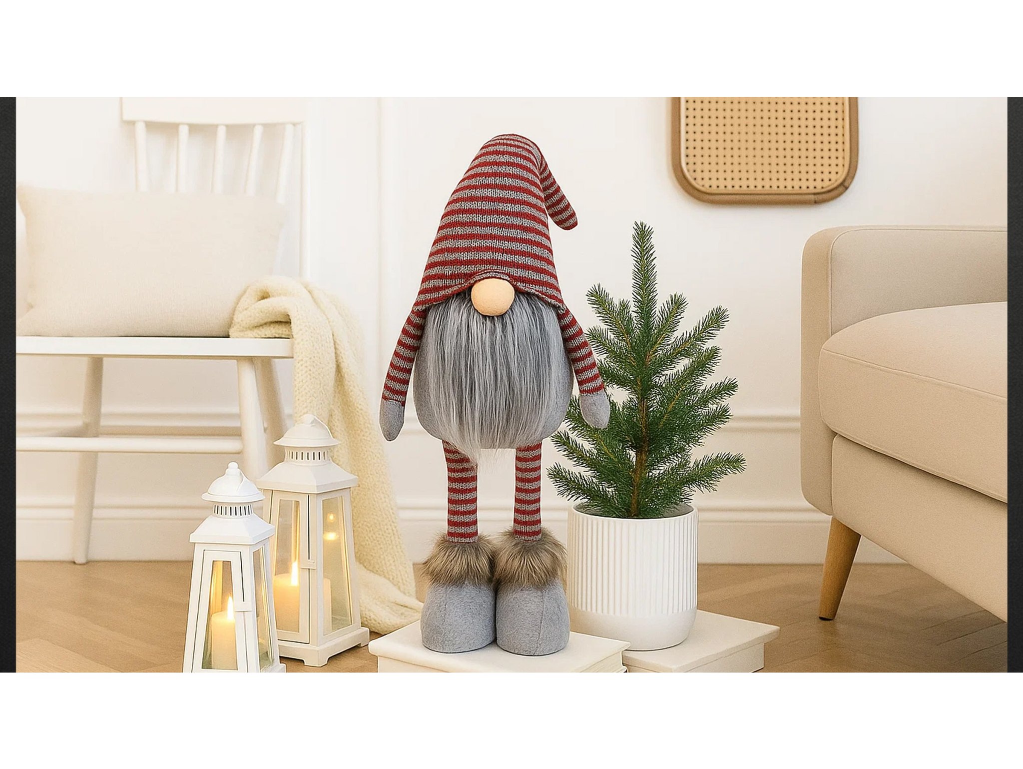 SKRZAT TELESKOPOWE NOGI 52x18cm - szary