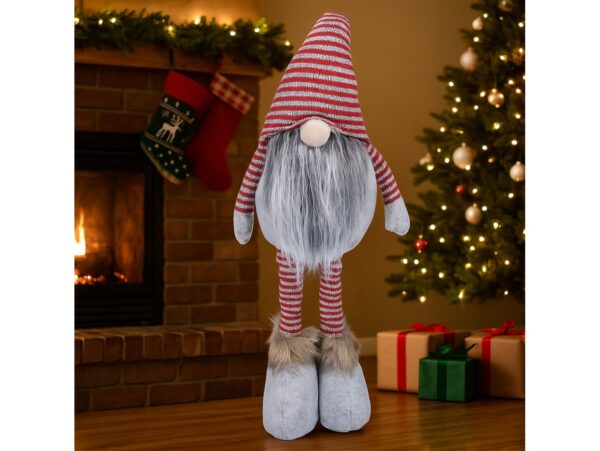 SKRZAT TELESKOPOWE NOGI 52x18cm - szary