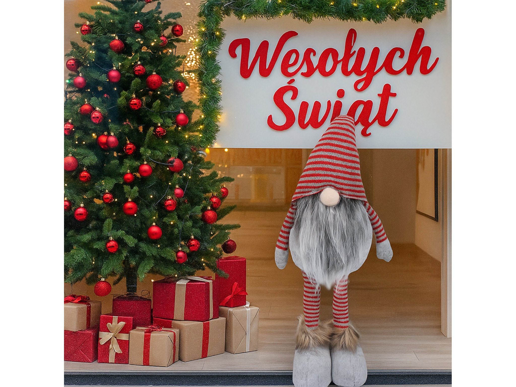 SKRZAT TELESKOPOWE NOGI 52x18cm - szary