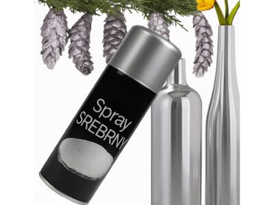 SPRAY DEKORACYJNY FARBA - srebrny 85g