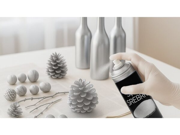 SPRAY DEKORACYJNY FARBA - srebrny 85g