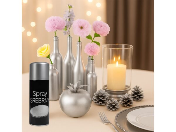 SPRAY DEKORACYJNY FARBA - srebrny 85g