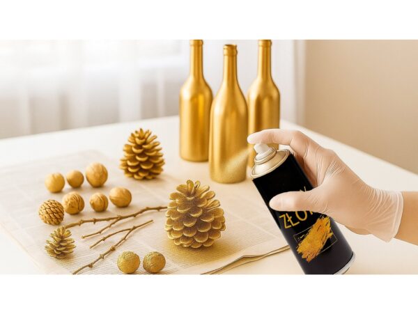 SPRAY DEKORACYJNY FARBA - złoty 85g